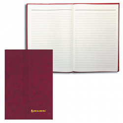 Книга учета 96 л., линия, твердая, бумвинил, блок офсет, А4 200х290 мм, BRAUBERG, 130070