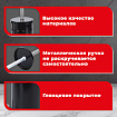 Ершик для унитаза с подставкой, металл, черный, глянцевый, LAIMA, 604960