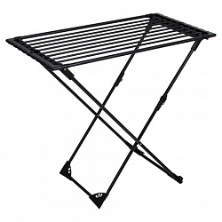 Сушилка напольная для белья раскладная, 3 зоны сушки, 20 метров, LAIMA HOME DUO SLIDING BLACK, 700469