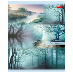 Тетрадь А5, 80 л., HATBER, скоба, линия, обложка картон, "ПРОБУЖДЕНИЕ ПРИРОДЫ" (микс), 046931, 80Т5В2