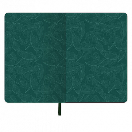 Блокнот А5 (143x210 мм), BRAUBERG VISTA "Nature", под кожу, твердый, срез фольга, 80 л., 112078