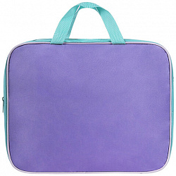 Папка на молнии с ручками STAFF EVERYDAY А4, 1 отделение, полиэстер, 80 мм, лавандовая, 271487