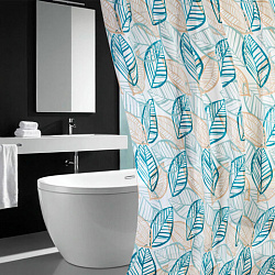Шторка для ванной PEVA, 180х180 см, кольца в комплекте, дизайн ассорти, РАСТЕНИЯ, PRIMILA (ПРИМИЛА), 700076
