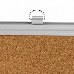 Доска пробковая для объявлений 90х120 см, алюминиевая рамка, BRAUBERG Extra, 238309