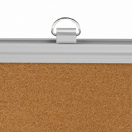 Доска пробковая для объявлений 90х120 см, алюминиевая рамка, BRAUBERG Extra, 238309