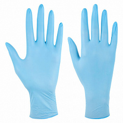 Перчатки нитриловые смотровые SFM Supersoft, Германия, 100 пар (200 штук), размер 8-9, L (большой)