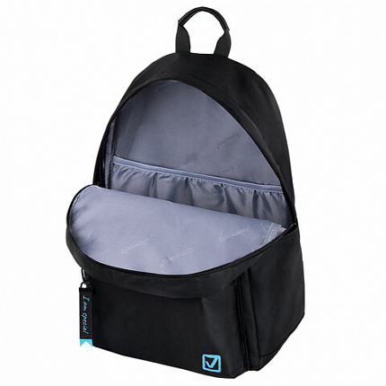 Рюкзак BRAUBERG FASHION CITY универсальный, карман-антивор, "The original", черный, 44х31х16 см, 271674