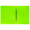 Папка с металлическим скоросшивателем и внутренним карманом BRAUBERG "Neon", 16 мм, зеленая, до 100 листов, 0,7 мм, 227464