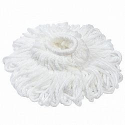 Насадка МОП для швабры самоотжимной скручивающейся 603600, микрофибра, 30 см, LAIMA, 603601