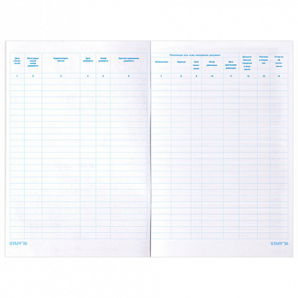 Журнал регистрации входящих документов, 48 л., картон, блок офсет, А4 (200х290 мм), STAFF, 130084