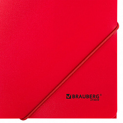 Папка на резинках А4 BRAUBERG UNIVERSAL, красная, до 300 листов, 0,5 мм, 273039