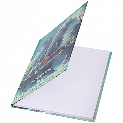 Дневник 5-11 класс 48 л., твердый, BRAUBERG, глянцевая ламинация, с подсказом, "Космический корабль", 107189