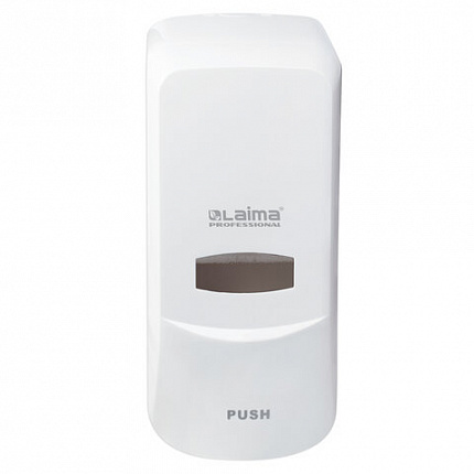 Дозатор для мыла-пены LAIMA PROFESSIONAL CLASSIC, НАЛИВНОЙ, 1 л, белый, ABS-пластик, 606681