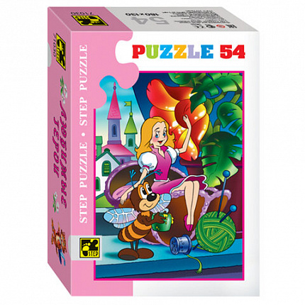 Пазл картонный 54 элемента, Любимые герои, АССОРТИ, поле 18х13 см, STEP PUZZLE