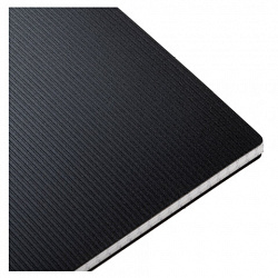 Блокнот БОЛЬШОЙ ФОРМАТ А4, 80 л., гребень, обложка пластик "VELVET", клетка, HATBER, черный, 081540, 80Б4В1гр_01601