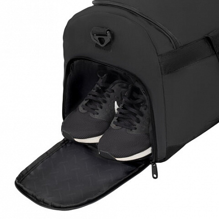 Сумка спортивная HEIKKI MOVE RENOWNED (ХЕЙКИ) отделение для обуви, черная, 28x51x26 см, 273909