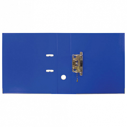 Папка-регистратор BRAUBERG "EXTRA", 75 мм, синяя, двустороннее покрытие пластик, металлический уголок, 228571