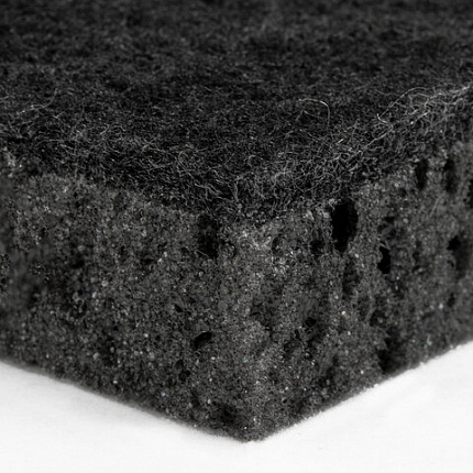 Губки для посуды 9,8х6,6х3 см, КОМПЛЕКТ 10 шт., SQUARE BLACK, КРУПНОПОРИСТЫЙ поролон с абразивным слоем, LAIMA, 608648