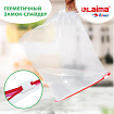 Пакеты с замком-застежкой (слайдер), комплект 10 шт., 3 литра, ПВД, толщина 45 микрон, LAIMA, 606221