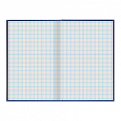 Книга учета 96 л., клетка, твердая, бумвинил, типографский блок, А4 200х290 мм, STAFF, 130214