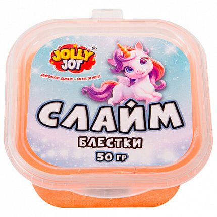 Слайм МИКС, 50 г, АССОРТИ, 8 видов, JOLLY JOT (ДЖОЛЛИ ДЖОТ), 667320