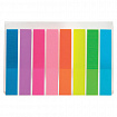 Закладки клейкие неоновые BRAUBERG, 45х8 мм, 160 штук (8 цветов х 20 листов), на пластиковом основании, 126699