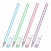 Ручки шариковые BRAUBERG "SOFT PASTEL", НАБОР 4 ШТУКИ, СИНИЕ, SOFT TOUCH покрытие, узел 0,7 мм, линия письма 0,35 мм, 144400