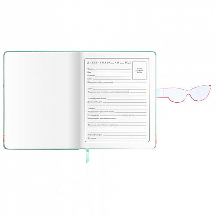 Дневник 1-4 класс 48 л., кожзам (твердая), застежка, ЮНЛАНДИЯ, "Корги в Очках", 106210