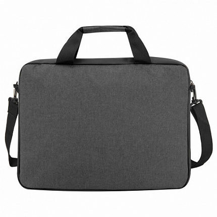 Сумка портфель HEIKKI FORWARD (ХЕЙКИ) с отделением для ноутбука 15,6", темно-серая, 29х40х9 см, 272611