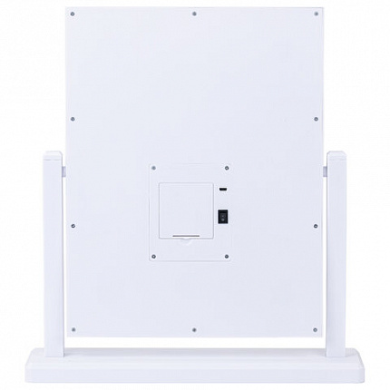 Зеркало для макияжа гримерное, 6 LED-ламп, 3 режима свечения, размер 21х29 см, работа от USB или 4хAA, цвет белый, WBZ (ВБЗ), 609334