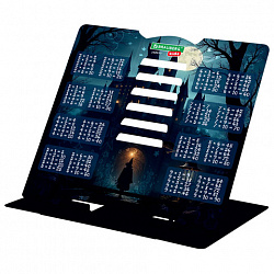 Подставка для книг и учебников BRAUBERG KIDS mini "Magic" с таблицей умножения, регулируемый угол наклона, металлическая, 238977