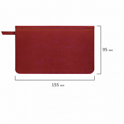 Еженедельник недатированный МАЛЫЙ ФОРМАТ 95х155 мм, А6, BRAUBERG "Iguana", под кожу, 64 л., красный, 114481