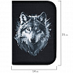 Пенал BRAUBERG, 1 отделение, полиэстер, 21х14 см, "Gray wolf", 273520