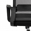 Кресло CROMEX (КРОМЕКС) "Debut CH-697", ХРОМ, с подлокотниками, механизм качания, сетка/ткань TW, черное, 533068