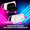 Пенал-косметичка BRAUBERG с ручкой, 1 откидная планка, полиэстер, 22x10х8 см, "Checkered white", 271558