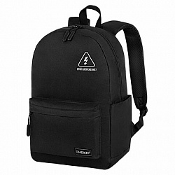 Рюкзак HEIKKI ENERGETIC (ХЕЙКИ) универсальный, эргономичный, "Danger", черный, 43х30х16 см, 272534