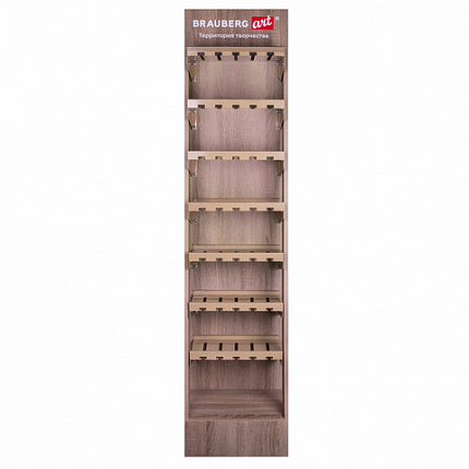 Стойка под масляные краски напольная BRAUBERG ART, дерево, 178х40х30 см, 505915