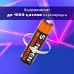 Батарейки аккумуляторные Ni-Mh пальчиковые КОМПЛЕКТ 4 шт., АА (HR6) 1600 mAh, SONNEN, 455605