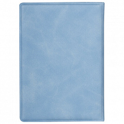 Обложка для паспорта "Passport Map", мягкая экокожа, голубая, STAFF, 238877