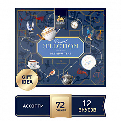 Чай RICHARD "Royal Selection of Premium Teas", ассорти 12 вкусов, НАБОР 72 пакетика, 102819