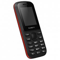 Телефон мобильный TEXET TM-130, 2 SIM, 1,77", 32 МБ, microSD, FM, фонарик, черный, 00-00001860