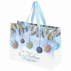 Пакет подарочный (1 штука) новогодний 27х11х20 см, "Artpaper Wide #1", ассорти, ЗОЛОТАЯ СКАЗКА, 592117