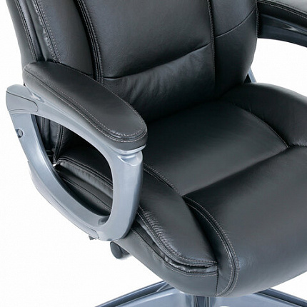 Кресло BRABIX PREMIUM "Gladiator EX-552", натуральная кожа, черное, 532939