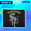 Папка для тетрадей BRAUBERG А5, 1 отделение, полиэстер, на молнии, с ручкой, "Tyrannosaur", 272203