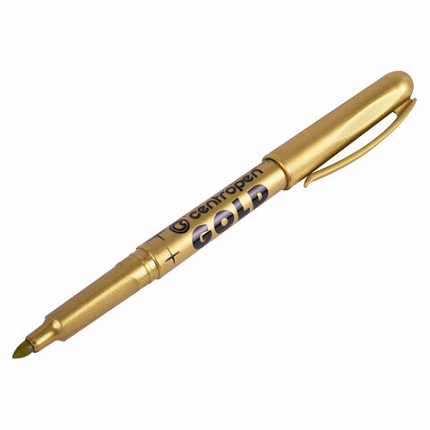 Маркер для декорирования ЗОЛОТОЙ CENTROPEN, круглый наконечник, 1,5-3 мм, 2690, 6 2690 0195