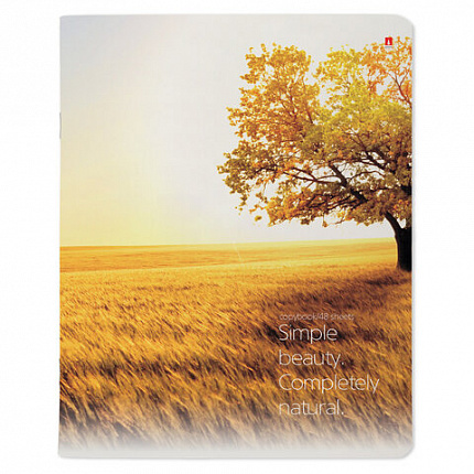 Тетрадь А5 48 л. АЛЬТ скоба, клетка, глянцевый лак, "Пейзажи" (5 видов), 7-48-637