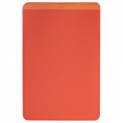 Обложка-карман для проездных документов, карт, пропусков, 100х65 мм, ПВХ, цвет ассорти, STAFF, 237589