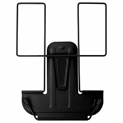 Подставка для книг и учебников BRAUBERG LINE, металлическая, черная, европодвес, 238213