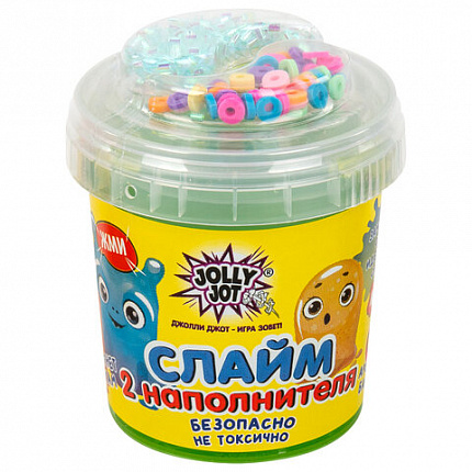Слайм с наполнителями МИКС, 140 г, ассорти 6 видов, JOLLY JOT (ДЖОЛЛИ ДЖОТ), 665950