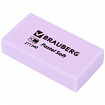 Ластики BRAUBERG PASTEL SOFT НАБОР 6 шт., размер ластика 45х25х10 мм, экологичный ПВХ, 271340